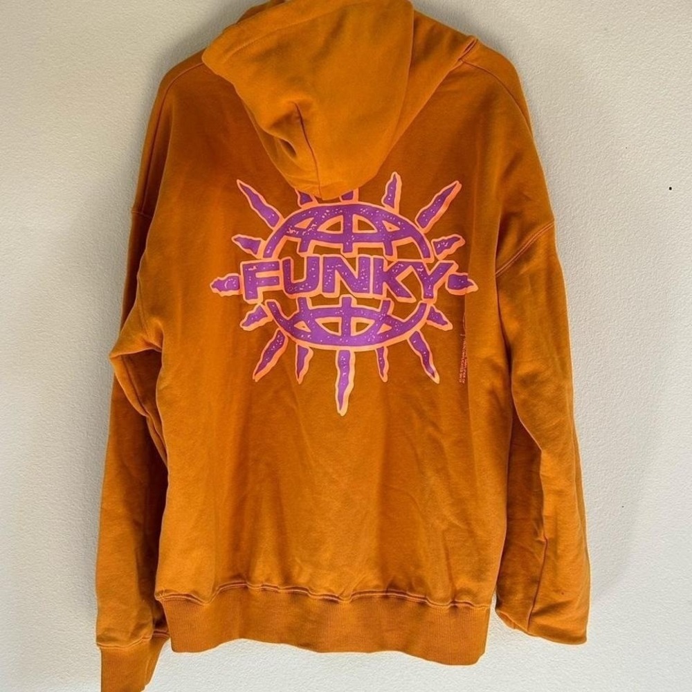Funky orange snowboard hoodie Size XL #snowboarding #outdoor‎